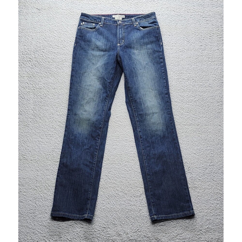 VTG Tommy Hilfiger Jeans Women 6R Classic Fit Straight Leg Blue Denim High Rise